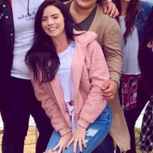 Cropped Teddy/Sherpa Jacket